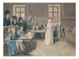 Marie Antoinette of Austria Judged by the Revolutionary Tribunal Court, 16th October 1793 Giclee-trykk av Pierre Bouillon Marie Antoinette of Austria Judged by the Revolutionary Tribunal Court, 16th October 1793 Giclee-trykk av Pierre Bouillon