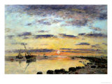 Le Havre, 1889 Reproduction procédé giclée par Eugène Boudin