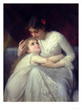 Mother and Child Giclee Print by Emile Munier