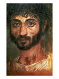 Mummy Portrait of a Man, from Fayum, Romano-Egyptian, 138-161 AD Reproduction procédé giclée