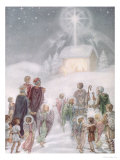 A Christmas Card from a Watercolour Giclee Print by Daphne Allan