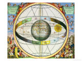 Map of Christian Constellations, from "The Celestial Atlas, or the Harmony of the Universe" Reproduction procédé giclée par Andreas Cellarius