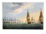 Battle of the Nile, August 1st 1798, for J. Jenkins's "Naval Achievements" Giclee Print by Thomas Whitcombe