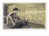 Penelope Weaving a Shroud for Laertes Her Father-In-Law While She Awaits the Return of Her Husband Giclee Print by Max Klinger