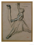 Study of a Dancer reproduction procédé giclée par Edgar Degas