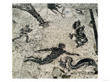 Swimming with the Dolphins, from the Frigidarium of the Baths at Ostia, 2nd Century AD Giclee Print