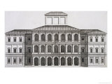 Palazzo Barberini on the Quirinale, Finished 1630, from "Palazzi Di Roma," Part I, Published 1655 Giclee Print by Pietro Or Falda Ferrerio