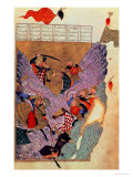 Genghis Khan (circa 1162-1227) Fighting the Chinese in the Mountains, a Scene 