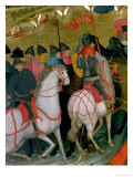 Mounted Soldiers, Detail from the Altarpiece of the Virgin and St. George, circa 1390-1400 Giclee-trykk av Luis Borrassa Mounted Soldiers, Detail from the Altarpiece of the Virgin and St. George, circa 1390-1400 Giclee-trykk av Luis Borrassa