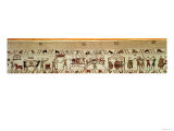 Servants Preparing a Banquet for William I, Fragment from the Bayeux Tapestry, 11th Century Giclee Print