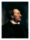 Portrait of Richard Wagner reproduction procédé giclée par Franz Seraph von Lenbach