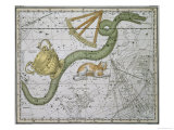 Hydra, from "A Celestial Atlas," Published in 1822 Giclee Print by A. Jamieson