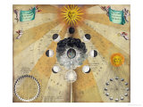 Phases of the Moon, from "The Celestial Atlas, or the Harmony of the Universe" Giclee Print by Andreas Cellarius