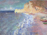 La Plage à Etretat, 1883 reproduction procédé giclée par Claude Monet