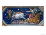 The Nymph Callisto on Jupiter's Chariot, Ceiling Decoration from the "Sala Di Galatea," 1511-12 Reproduction procédé giclée par Baldassare Peruzzi
