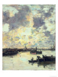 The Port, circa 1895 reproduction procédé giclée par Eugène Boudin