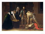The Decapitation of St. John the Baptist, 1608 (Detail) Giclee Print by Caravaggio 