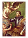 Emperor Charles V Receiving the World, circa 1529 Giclee Print by Parmigianino 