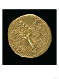 Aureus of the Deified Claudius Minted under Nero Depicting a Chariot with Four Horses Reproduction procédé giclée