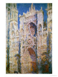 Rouen Cathedral, West Facade, Sunlight, 1894 Reproduction procédé giclée par Claude Monet