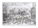 The Death of the Gunpowder Conspirators, 31st January 1606 Giclée-Druck von Nicholas Jansz Visscher