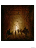 Riders and Pedestrians Passing Through an Arched Passage Giclee Print by Hubert Robert Riders and Pedestrians Passing Through an Arched Passage Giclee Print by Hubert Robert