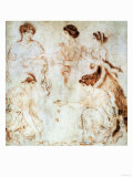 Dice Players, Herculaneum, 1st Century AD Giclee Print