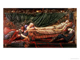 The Briar Rose' Series, 4: the Sleeping Beauty, 1870-90 reproduction procédé giclée par Edward Burne-Jones