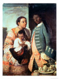 A Half-Breed and His Lobo Indian Wife and Their Child Giclee Print