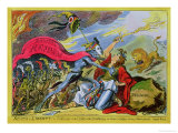 Death or Liberty! Or, Britannia and the Virtues of the Constitution in Danger of Violation Giclée-Druck von George Cruikshank