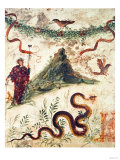Bacchus Standing Before Vesuvius Giclee Print