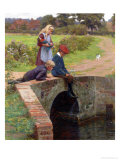 A Nibble, 1914 reproduction procédé giclée par Edmund Blair Leighton