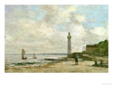 Lighthouse at Honfleur, 1864-66 Giclee Print by Eugène Boudin
