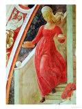 The Birth of the Virgin, Detail of a Maid Servant Descending a Staircase Giclee Print by Paolo Uccello