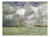 High Tide at Trouville, circa 1892-96 Lámina giclée por Eugène Boudin High Tide at Trouville, circa 1892-96 Lámina giclée por Eugène Boudin