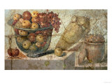 Still Life with Bowls of Fruit and Wine-Jar, from the "Casa Di Giulia Felice" Reproduction procédé giclée
