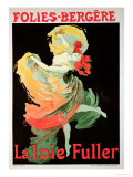 Reproduction of a Poster Advertising "Loie Fuller" at the Folies-Bergere, 1893 Reproduction procédé giclée par Jules Chéret