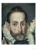 Self Portrait, Detail from the Burial of Count Orgaz, 1586-88 Giclee Print by El Greco 