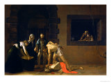 The Decapitation of St. John the Baptist, 1608 Giclee Print by Caravaggio 