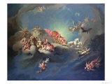 The Apotheosis of the Emperor Charles VI in the Guise of Apollo Giclee Print by Paul Troger
