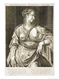 Agrippina Wife of Tiberius Giclee Print by Aegidius Sadeler Or Saedeler
