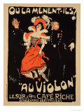 Reproduction of a Poster Advertising the "Cafe Riche," Boulevard Des Italiens, 1897 Giclee Print by Jules-Alexandre Grün