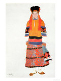 Costume Design for a Peasant Girl, 1922 Giclee Print by Leon Bakst