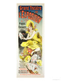 Reproduction of a Poster Advertising the "Grand Theatre De L'Exposition" Giclee Print by Jules Chéret