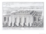 The Temple of Solomon, Jerusalem, from "Entwurf Einer Historischen Architektur," 1721 Giclee Print by Johann Bernhard Fischer Von Erlach
