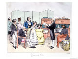 Thanks to the Dowry, Reading a Marriage Contract at the Lawyer Office, circa 1830 Giclee-trykk av Frederic Bouchot Thanks to the Dowry, Reading a Marriage Contract at the Lawyer Office, circa 1830 Giclee-trykk av Frederic Bouchot