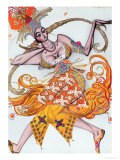 Costume Design for a Pas de Deux Danced at The Opening Gala of The Diaghilev Ballet in 1909 Stampa giclée di Leon Bakst Costume Design for a Pas de Deux Danced at The Opening Gala of The Diaghilev Ballet in 1909 Stampa giclée di Leon Bakst