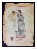 Mexican Indian Preparing Chocolate, from the Codex Tuleda, 1553 Giclee Print
