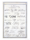 Reproduction of Signatures of the Tudors and Their Court Giclee Print by Sarah Countess Of Essex