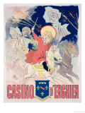 Reproduction of a Poster Advertising the "Casino D'Enghien," 1890 reproduction procédé giclée par Jules Chéret